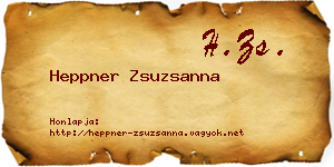 Heppner Zsuzsanna névjegykártya