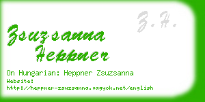 zsuzsanna heppner business card